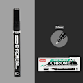 Pikkukuva 1 / 5: Chrome Mirror Heijastava Marker Silver Marker Nestekynä Craftw 3mm