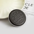 Miniatyrbillede 1 af 8: e Chokoladekageformet rund lommespejl Mini Foldbar Mak Black