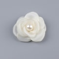 Miniatyrbilde 1 av 8: 1 Stk 5cm Mesh Gaze Blomster For DIY Bryllupsfest Klær Sko Beige