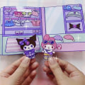 Miniatyrbilde 8 av 8: DIY-free Toys Quiet Book Sanrio Doudou Book Educational Kuromi A2