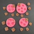 Miniatyrbild 2 av 8: Mini 3D Rose Flower Form Form Bloom Rose Chocolate Fo D