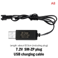 Miniatyrbild 1 av 8: 3,6V 4,8V 6V 7,2V NiMH batteri USB laddare för fjärrkontroll A8