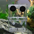 Miniatyrbilde 4 av 8: Double-Deck Clear Fish Breeding Isolation Box Aquarium Fish Tan L