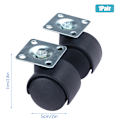 Pikkukuva 1 / 8: 1 pari 2 tuuman universal pyörivä pyörätuoli Ca B 1Pair