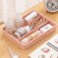 Miniatyrbilde 4 av 5: Skrivebordsskuff Organizer Stablebar flercellet skrivebordslagring Divi Blue