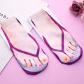 Pikkukuva 5 / 5: e Foot Printed 3D -sukat naisille Kawaii Low Ankle Femme Girls B