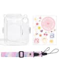 För Fujifilm Instax Mini 12 Transparent case Skyddande Pink