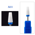 Miniatyrbilde 1 av 8: 1 STK Keramisk Tungsten Nail Drill Bits Fil for elektrisk manikyr A11
