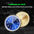 Miniatyrbillede 6 af 8: 1PC Mini Ur Bil Quartz Ur Mini Elektronisk Ur Vandtæt white 1