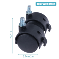 Pikkukuva 1 / 8: 1 pari 1 tuuman universal pyörivä pyörätuoli Ca D 1Pair