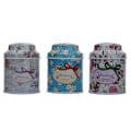 Miniatyrbild 8 av 8: Flower Design Metal Socker Kaffe Te Plåtburk Container Candy Se