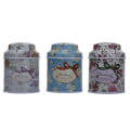 Miniatyrbilde 8 av 8: Blomsterdesign Metall Sukker Kaffe Te Tin Jar Container Candy Se