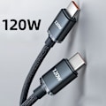 Pikkukuva 2 / 8: 120 W USB C - Type C -kaapeli IPhone 15 Pro Max 13 Oneplus PO:lle Purple-1m