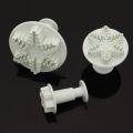 Miniatyrbillede 3 af 8: XMAS 3 stk Snefnug Fondant Kage Dekoration Sugarcraft ter Plun