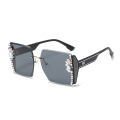 Pikkukuva 5 / 8: Aurinkolasit Ylelliset Diamond Glasses Effect Lady Heart Linssit Aurinko A8