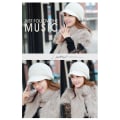 Miniatyrbillede 5 af 9: Kvinder Strikket Hue Vinter Varm Strikket Baggy Beret Beanie Hat Wine red