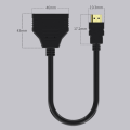 Miniatyrbillede 8 af 8: 1080P HDMI Splitter Adapter Kabel 2 Dual Port Y Splitter 1 i 2