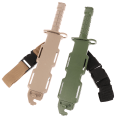 Miniatyrbillede 3 af 8: M9 Dolk Model Taktisk Gummi Til Gave Legetøj Army Fan Saml Green