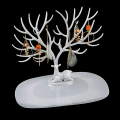 Miniatyrbillede 4 af 8: Smykker Display Stand Bakke Træ Opbevaringsstativer Øreringe Halskæde A2