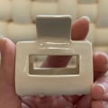 Pikkukuva 1 / 6: Hair Claws Clip Naisten Ponytail Clips Geometric Square Mediu White