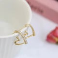 Miniatyrbillede 3 af 6: 1 Par Trendy Simple Øreringe Til Kvinder Pige Hjerte Ørestuds Til