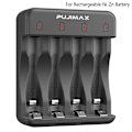 Miniatyrbillede 1 af 8: 4-slot Smart Ni-Zn batteriopladerindikator Ladekabel Sma Black