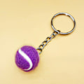 Pikkukuva 7 / 8: 1PC Avainnippu Tennis Ball Metal Avaimenperä Auton Avaimenperä Avaimenperä rose red