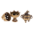 Miniatyrbilde 8 av 8: 1 stk legering liten Lotus Mountain Hollow Out røkelsespinnebrenner C