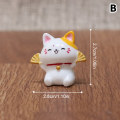 Pikkukuva 1 / 8: 1kpl e New Year sarjakuva Lucky Cat Micro Landscape Hartsi Cat Micr B
