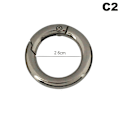 Miniatyrbillede 1 af 8: Spring Gate O Ring, der kan åbnes Nøglering Nøgle Lædertaske Håndtaske Bel C2