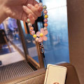 Miniatyrbild 4 av 8: 1 st aron-färgad Crystal Bead String Fashion Mobiltelefon Lanya A3