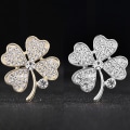 Miniatyrbilde 2 av 5: Kreativ mote Lucky Fire-blad brosje for kvinner jenter smykker Silver