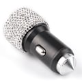 Miniatyrbillede 1 af 5: Kvinder Krystal Dual USB Port Bil Hurtig Rhinestones Bling Oplader WT1