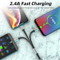 Pikkukuva 4 / 7: USB latauskaapeli Micro USB Type-C 3A 3-in-1 -liitäntään Silver