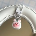 Miniatyrbillede 1 af 8: Loopy nøglering søstjerne fisk vedhæng jordbær nøglering charm White