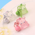 Pikkukuva 7 / 8: Luminous Bear Avaimenperä Väri Eläin Riipus Kello Avaimenperä Char White