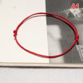 Pikkukuva 1 / 5: Rope Anklet Musta Valkoinen Punainen Väri Säädettävä Classic Miehet Naiset Red