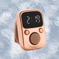Miniatyrbillede 1 af 8: Finger Counter Luminous Finger Ring Elektrisk Digital Display Ta Rose Gold