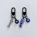 Pikkukuva 7 / 8: Luova sarjakuva Little Fish avaimenperä Kawaii Fish Bone avaimenperä A3