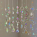 Miniatyrbillede 4 af 7: Vedhæng Have Suncatcher Vindklokker Rainbow Prism Crystal Cha A1