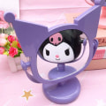 Miniatyrbild 7 av 8: Sanrio Kuromi Spegel Skrivbordssmink Spegelprydnader Högupplöst Pink Black