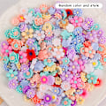 Pikkukuva 1 / 8: 50 kpl 3D Mini Flower Flatback Resin tarvikkeet Tee-se-itse askartelupuhelin 11