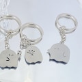 Pikkukuva 7 / 8: Ghost Avaimenperät Metallilaukku Auton avaimenperä Hauskat Dumpling Riipukset A1