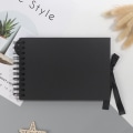 Pikkukuva 7 / 8: Valokuva-albumit 30 mustaa sivua muistikirjat A4 askartelupaperi DIY Scr Black
