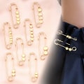 Miniatyrbillede 2 af 5: Justering Justerbar Gold Broche Heart Star Fast Tøj Wais A1