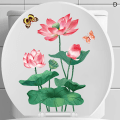 Miniatyrbillede 7 af 8: WC Stickers Toilet Blomster Wall Sticker Til Badeværelse Toilet Låg G