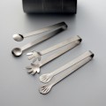 Miniatyrbild 2 av 8: Isbitklämmor i rostfritt stål Sockertång BBQ-klämmor Ice Clamp A