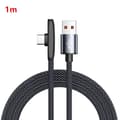 Miniatyrbilde 1 av 8: 100W USB til Type C hurtiglading 90° albue datakabel PD USB C A