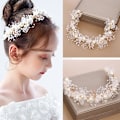 Miniatyrbilde 2 av 5: Pearl Flower Pannebånd Brudehodeplagg Wedding Crown Fashion A1