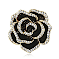 Miniatyrbilde 3 av 5: 1 Stk Rhinestone Camellia Flower Brosjer for kvinner Emalje Pin